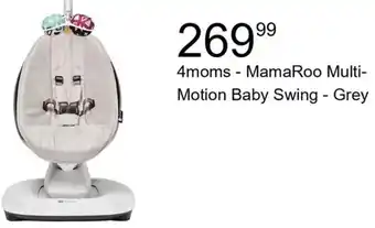 Best Buy 4moms - MamaRoo Multi-Motion Baby Swing - Grey offer