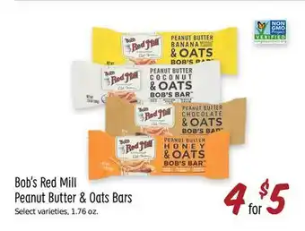 Sprouts Farmers Market Bob's red mill peanut butter & oats bars offer
