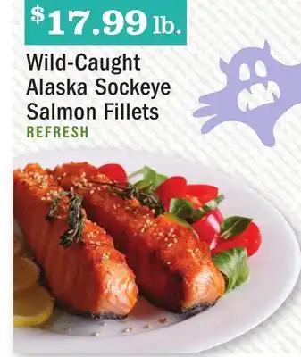 Heinen's Wild-caught alaska sockeye salmon fillets offer
