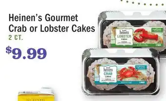 Heinen's Heinen's gourmet crab or lobster cakes offer