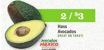 Heinen's Hass avocados offer