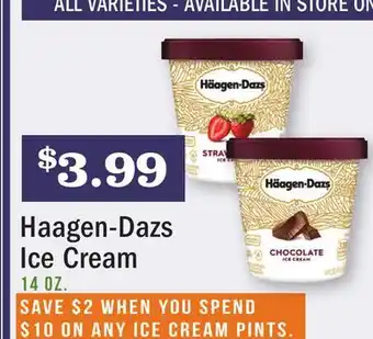 Heinen's Haagen-dazs ice cream offer