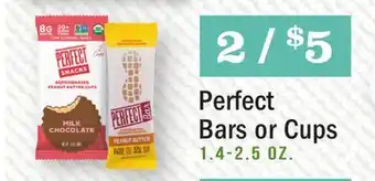 Heinen's Perfect bars or cups offer