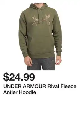 Marshalls Under armour rival fleece antler hoodie offer