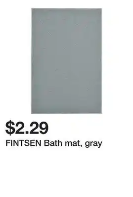 Ikea Fintsen bath mat, gray offer