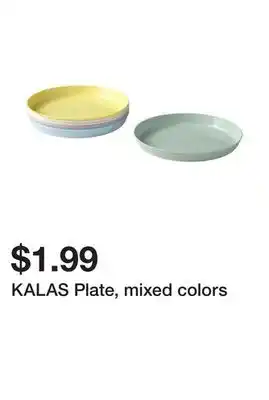 Ikea Kalas plate, mixed colors offer