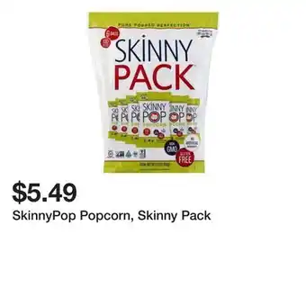 Wegmans Skinnypop popcorn, skinny pack offer