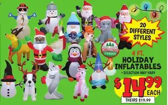 Ollie's Holiday inflatables offer