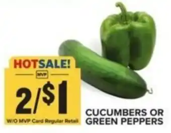 Food Lion CUCUMBERS OR GREEN PEPPERS offer