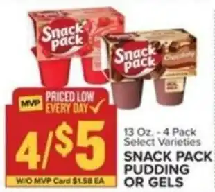 Food Lion SNACK PACK PUDDING OR GELS offer
