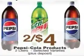 Pepsi-Cola Products 2 Liters