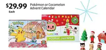 Aldi Pokémon or cocomelon advent calendar offer