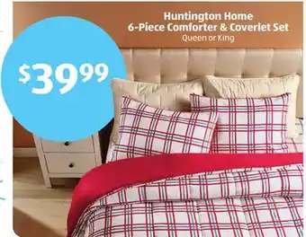 Aldi Huntington home 6-piece comforter & coverlet set offer