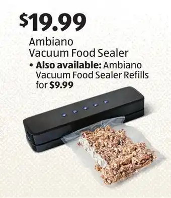 Aldi Ambiano vacuum food sealer offer