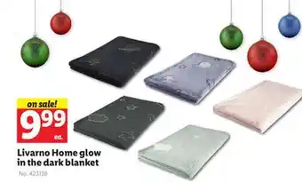 Lidl Livarno home glow in the dark blanket offer