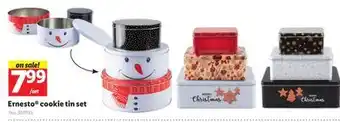 Lidl Ernesto cookie tin set offer