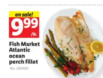 Lidl Fish market atlantic ocean perch fillet offer