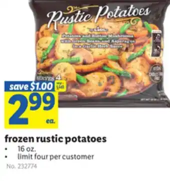 Lidl Frozen rustic potatoes offer