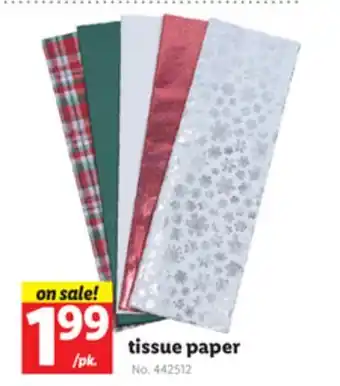 Lidl Tissue paper offer