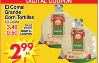 Superior Grocers El comal grande corn tortillas offer
