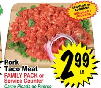 Superior Grocers Pork taco meat offer
