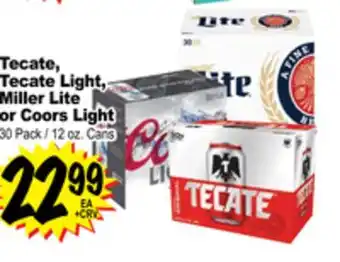 Superior Grocers Tecate, tecate light, miller lite or coors light offer