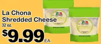 Superior Grocers La chona shredded cheese offer
