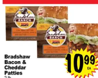 Superior Grocers Bradshaw bacon & cheddar patties offer