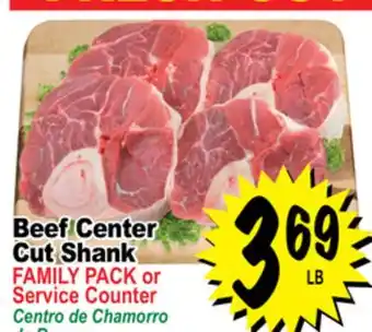 Superior Grocers Beef center cut shank offer