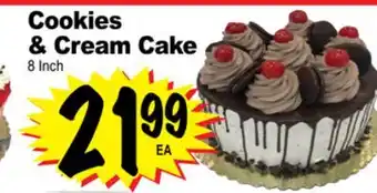 Superior Grocers Cookies & cream cake offer