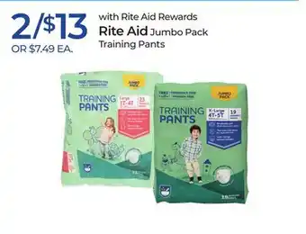 Rite Aid Rite aid jumbo pack training pants offer