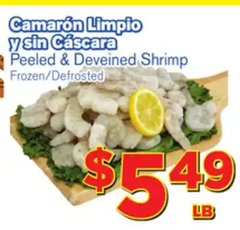 El Super Fresh Cáscara peeled & deveined shrimp offer
