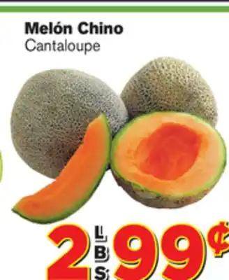 El Super Fresh Melón chino cantaloupe offer