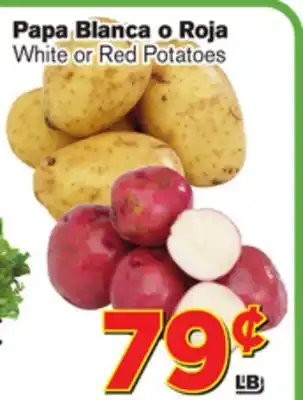 El Super Fresh White or red potatoes offer