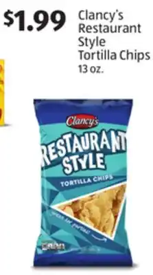 Aldi Clancy's restaurant style tortilla chips offer