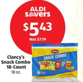 Aldi Clancy's snack combo 18-count offer