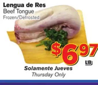 El Super Fresh Beef tongue offer