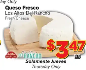 El Super Fresh Del rancho fresh cheese offer