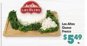 Vallarta Supermarkets Los altos queso fresco offer