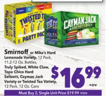 Vallarta Supermarkets Smirnoff offer