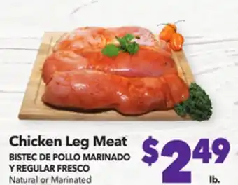 Vallarta Supermarkets Chicken leg meat/bistec de pollo marinado y regular fresco offer