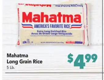 Vallarta Supermarkets Mahatma long grain rice offer