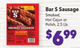 Vallarta Supermarkets Bar s sausage offer