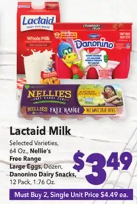 Vallarta Supermarkets Lactaid milk offer