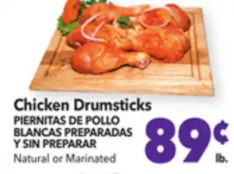 Vallarta Supermarkets Chicken drumsticks/piernitas de pollo blancas preparadas y sin preparar offer