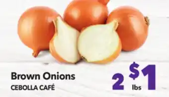 Vallarta Supermarkets Brown onions/cebolla café offer