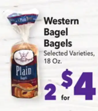 Vallarta Supermarkets Western bagel bagels offer