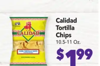 Vallarta Supermarkets Calidad tortilla chips offer