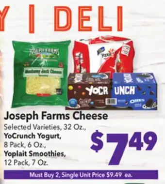 Vallarta Supermarkets Joseph farms cheese offer
