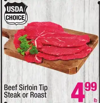 Super King Markets Beef sirloin tip steak or roast offer